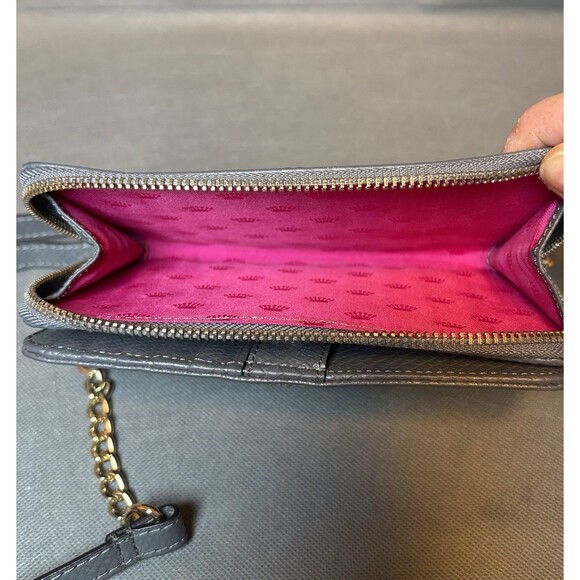 Vintage Juicy Couture Crossbody Purse Wallet Gold Chain Metallic Iridescent Y2K - Picture 9 of 14
